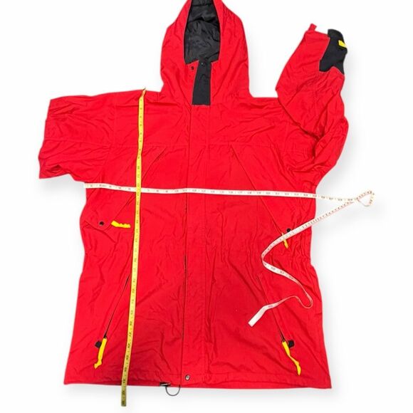 VINTAGE MARLBORO Men’s Red Black Hooded Adventure Team Parka Jacket Size Large - Picture 6 of 6
